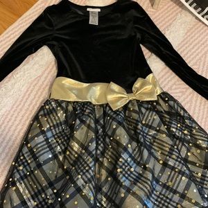 Black and Gold long sleeve dress